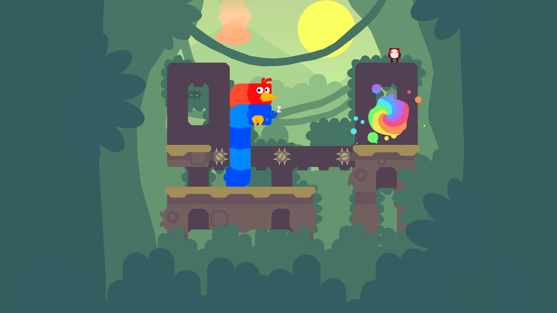 Zrzut ekranu Snakebird Primer 1