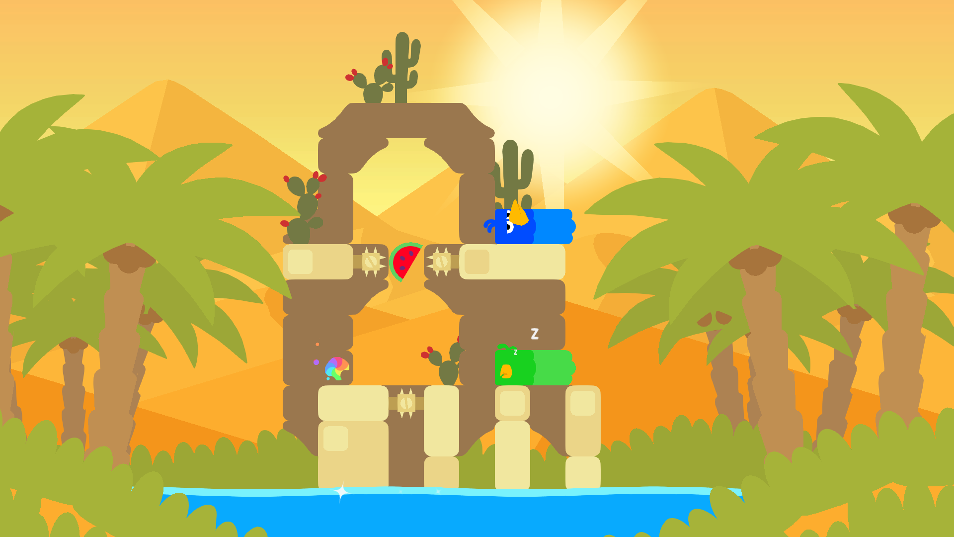 Zrzut ekranu Snakebird Primer 4