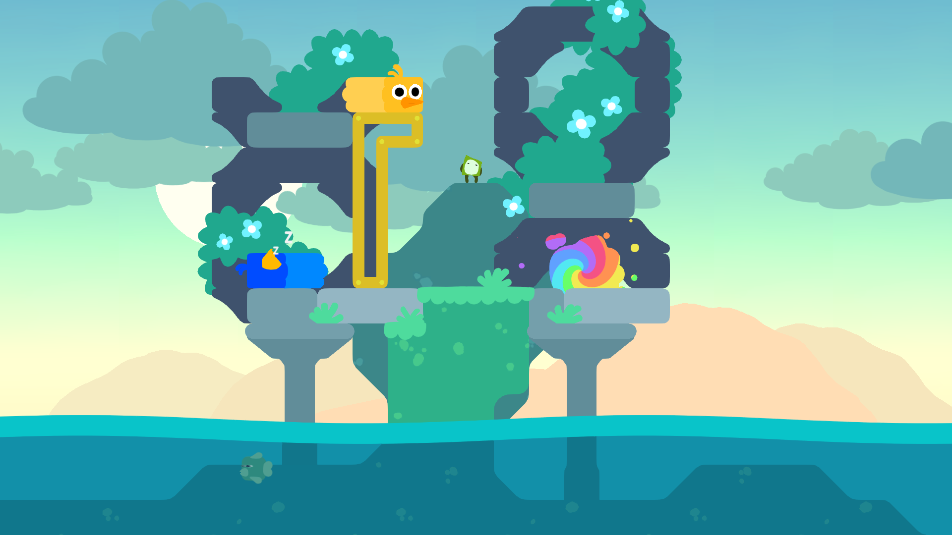 Zrzut ekranu Snakebird Primer 5